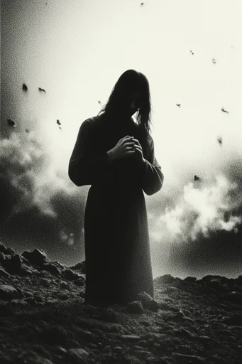 Ethereal Grain Noir moodboard — generate AI images in this style