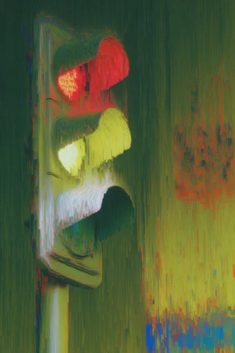 Digital Organic Glitch style reference image — digital glitch art