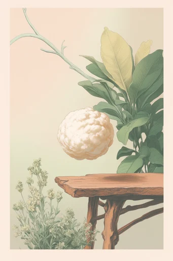Surreal Botanical Archive style reference image — botanical surrealism
