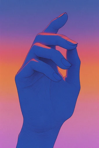 Ethereal Twilight Printwork style reference image — twilight color palette