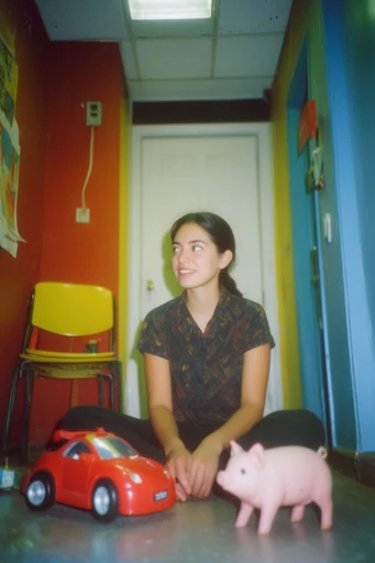 Surreal Liminal Nostalgia style reference image — vintage film grain