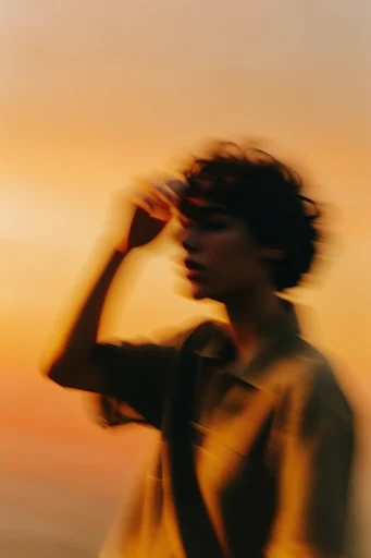 Amber Kinetic Nostalgia moodboard — generate AI images in this style