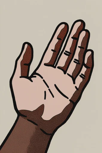 Muted Graphic Retro-Ink style reference image — textured paper background
