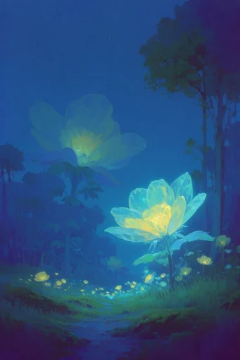 Ethereal Nocturnal Cosmicism style reference image — surreal landscape
