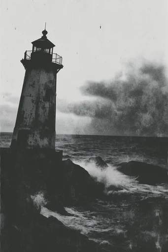 Gritty Monochromatic Noir style reference image — gritty halftone