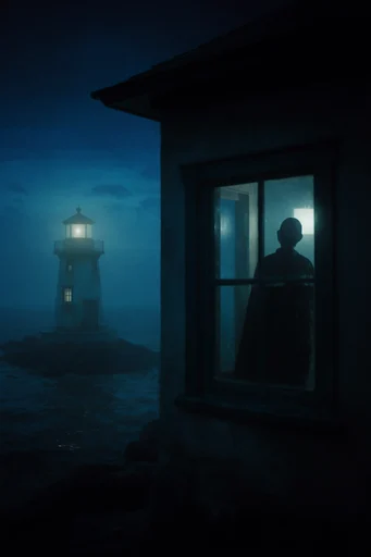Cinematic Nocturnal Introspection style reference image — heavy film grain