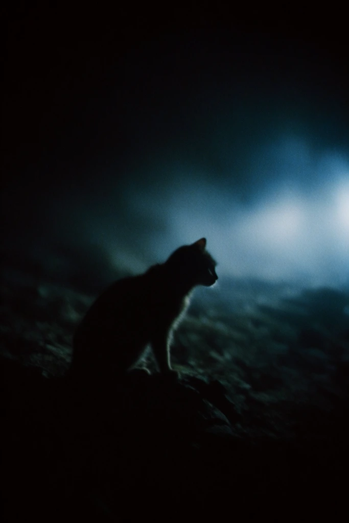 Cinematic Nocturnal Noir style AI image example 3