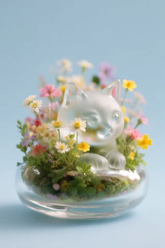 Translucent Biophilic Glassmorphism style reference image — refraction and gloss