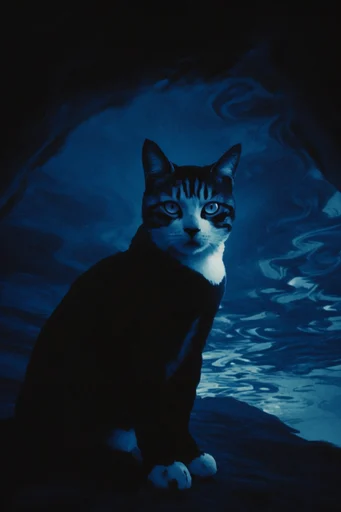 Luminous Nocturnal Melancholy style reference image — ethereal rim lighting