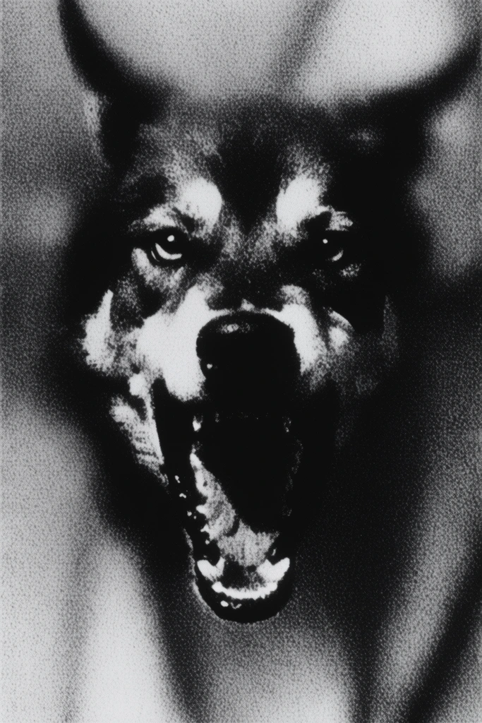 Gritty Monochromatic Noir style AI image example 3
