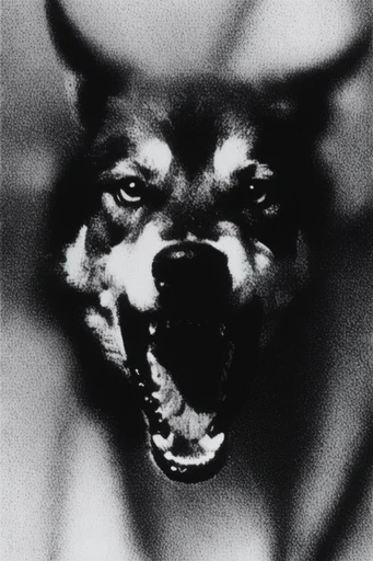 Gritty Monochromatic Noir style AI image example 3