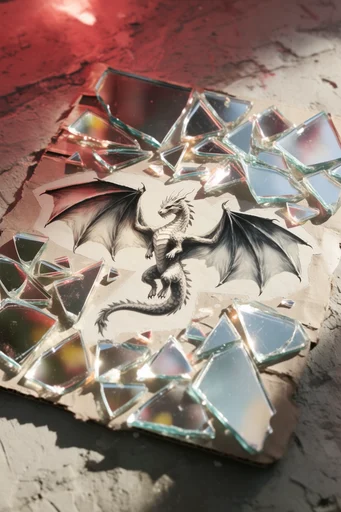 Fragmented Tactile Realism style reference image — analogue deconstruction