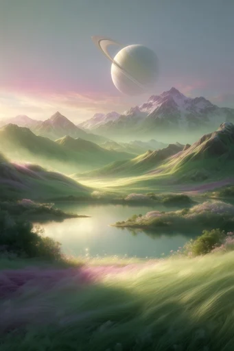 Ethereal Luminescent Xenopastoral style reference image — ethereal glow