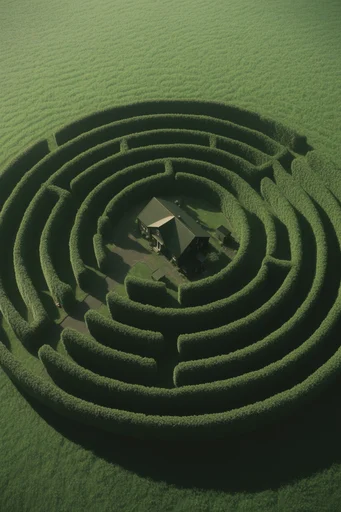 Surreal Verdant Geometry style reference image — moody natural lighting