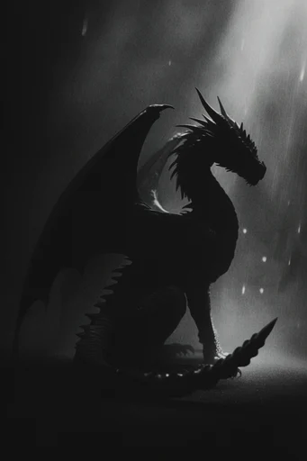 Cinematic Noir Chiaroscuro style reference image — heavy film grain