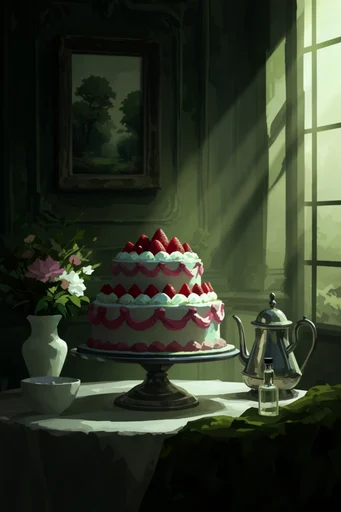 Luminous Forest Mystery style reference image — whimsical fantasy atmosphere