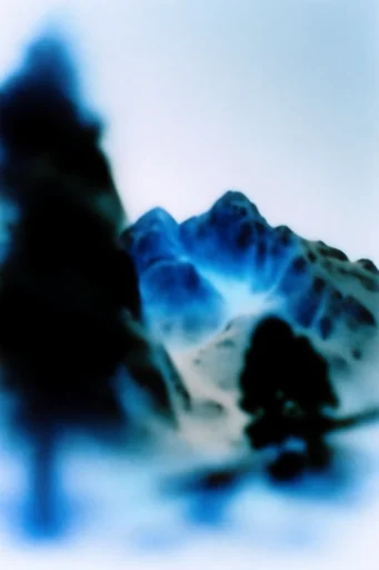 Spectral Glitch Surrealism style reference image — high-contrast flash photography