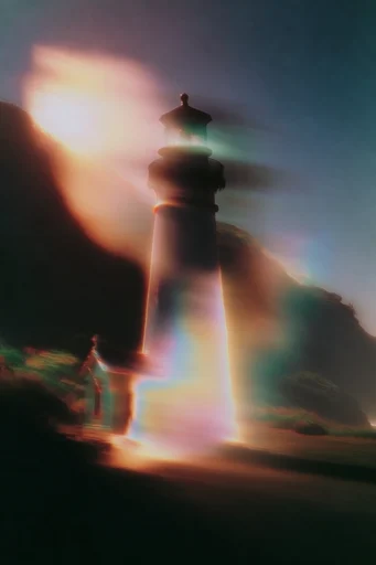 Ethereal Spectral Dusk style reference image — soft-focus silhouette