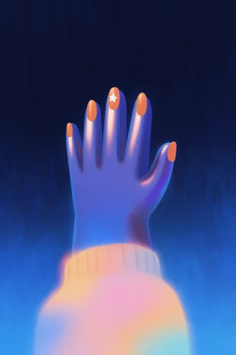 Neon Nocturnal Illustrative style reference image — retro illustrative style