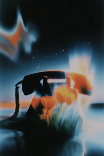 Spectral Luminal Surrealism style reference image — analog film grain