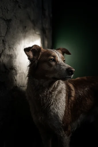 Visceral Chiaroscuro Realism style reference image — desaturated earthy tones