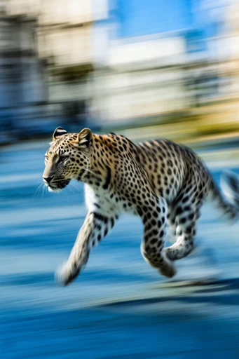 High-Velocity Kinetic Blur style AI image example 3