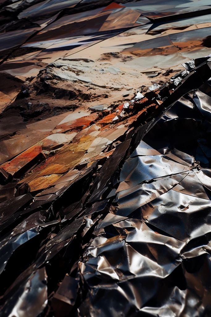 Fractured Prismatic Deconstruction style AI image example 2