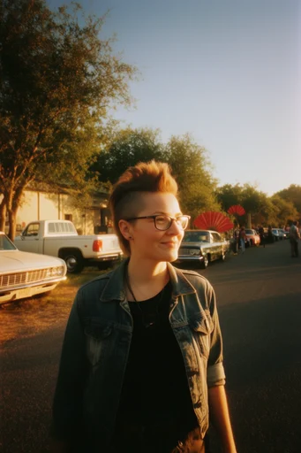 Amber Nostalgic Transit moodboard — generate AI images in this style