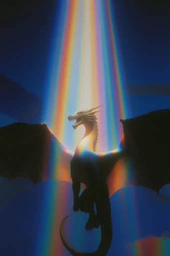Prismatic Cosmic Surrealism style reference image — retro-futuristic airbrush