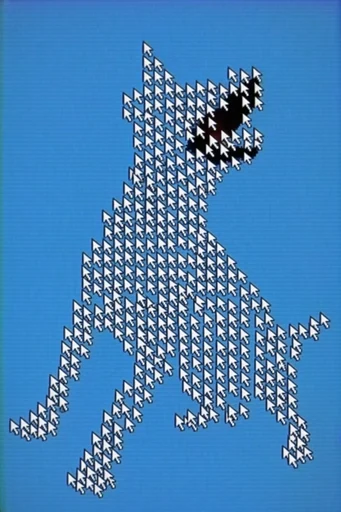 Retro Cursor Surrealism style reference image — net art