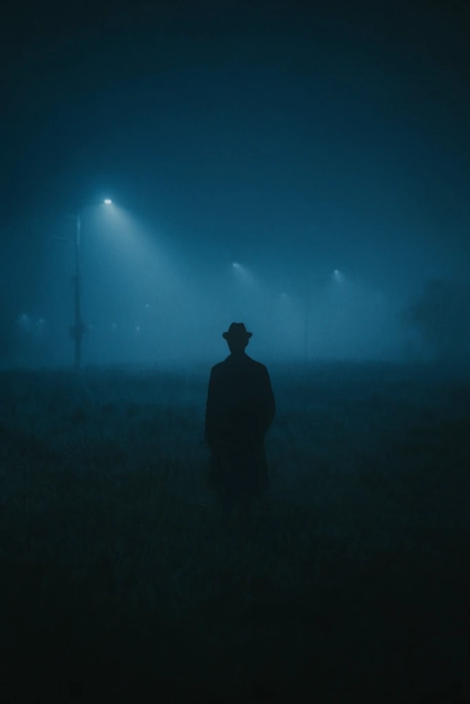 Cinematic Nocturnal Noir style AI image example 2