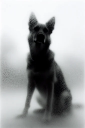 Ethereal Monochrome Noir style reference image — liminal atmosphere