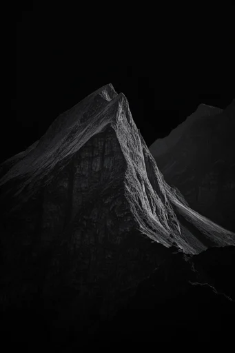 Monochrome Geometric Chiaroscuro style reference image — chiaroscuro lighting