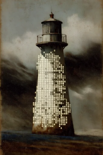 Digital Renaissance Glitch style reference image — anachronistic collage