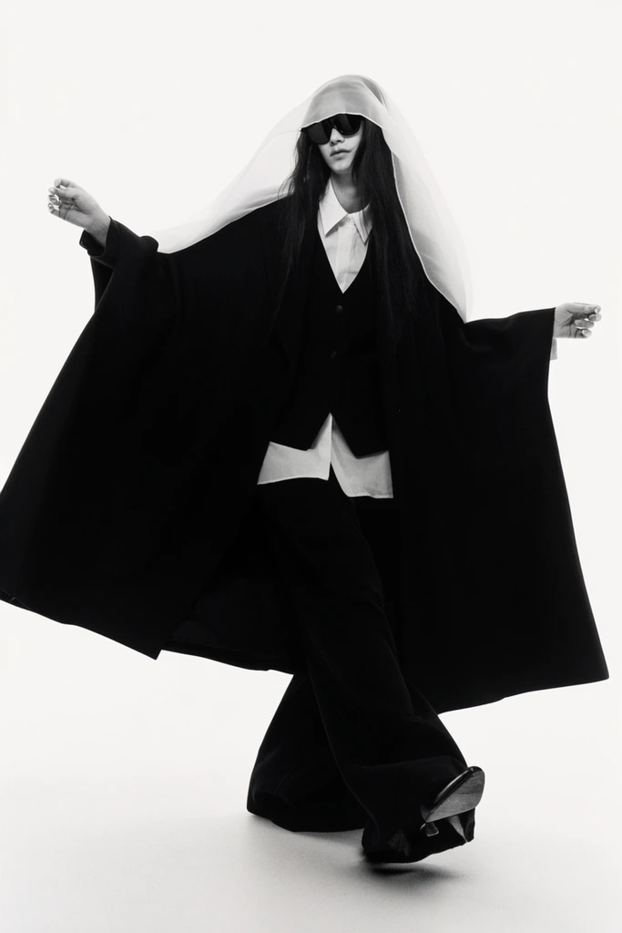 High-Contrast Editorial Noir style AI image example 1