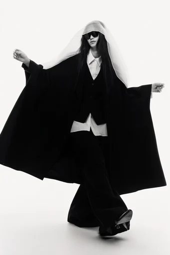 High-Contrast Editorial Noir moodboard — generate AI images in this style