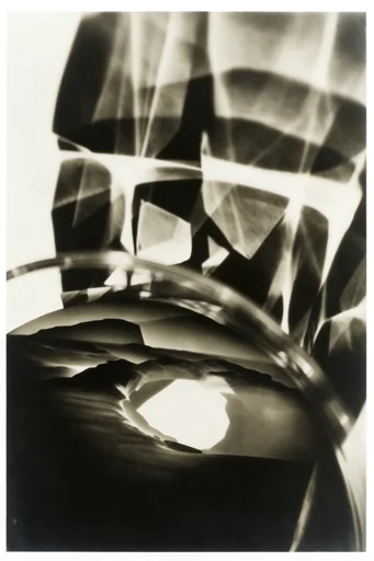 Avant-Garde Darkroom Noir style reference image — experimental darkroom technique