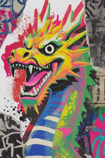 Tactile Neo-Punk Collage style reference image — punk zine aesthetic