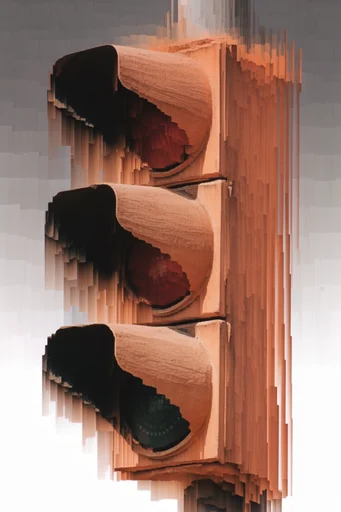 Organic Glitch Synthesis style reference image — glitch art
