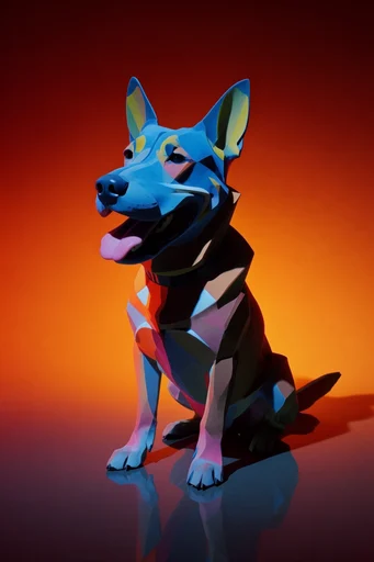Chromatic Neon Noir style reference image — minimalist composition
