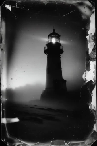 Distressed Analog Noir style reference image — high contrast noir
