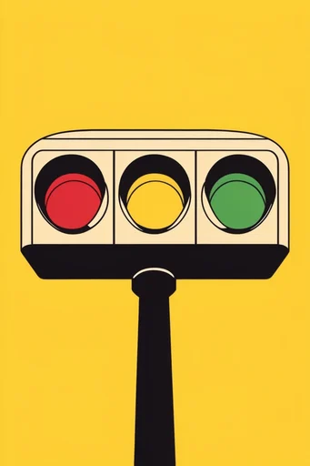 Graphic Pop Synthesis style reference image — flat color illustration