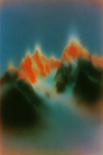 Ethereal Thermal Motion style reference image — long exposure motion blur