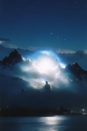 Luminescent Nocturnal Etherealism style reference image — bioluminescent glow