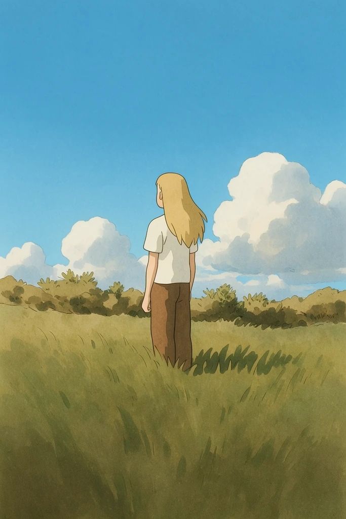 Textured Minimalist Narrative style AI image example 1