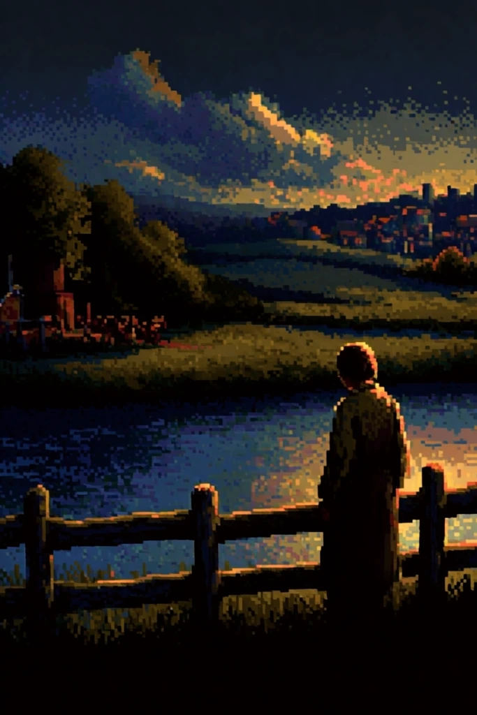 Nostalgic Pixel Liminality style AI image example 2