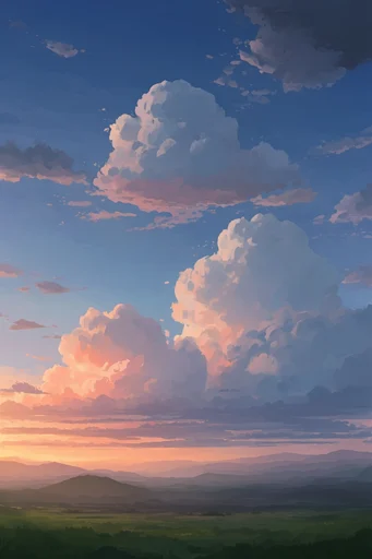 Luminous Twilight Nostalgia style reference image — anime background style