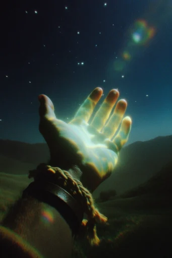 Cinematic Luminescent Nocturne style reference image — cinematic film grain