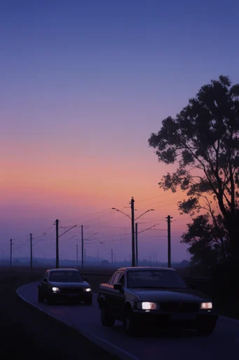 Luminous Twilight Liminality style reference image — twilight gradient sky