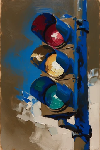 Tactile Impasto Expressionism style reference image — sculptural palette knife texture
